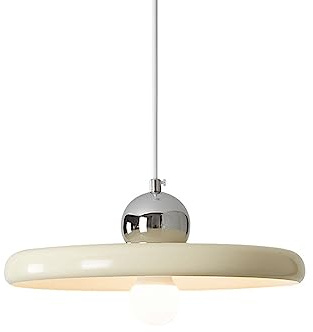 HAIDU Accesorios de iluminación de techo de montaje empotrado, pantalla de lámpara colgante de arte de hierro en forma de platillo volante creativo, lámpara de araña de estilo minimalista moderno, lu