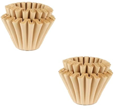 Stronrive -Korbfiltertüten 200 STK | 1-2 Tassen 45/50mm Papierfilter Korbfilter Kaffeefilter | Einweg Kaffeefilterpapier Ersatz des Kaffeefilters aus Holzfasern