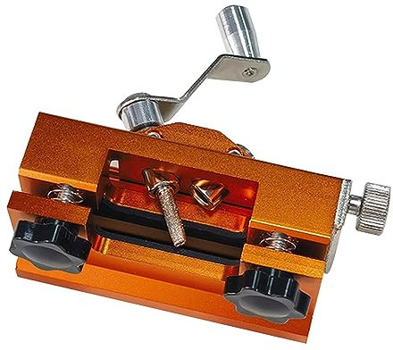 Chainsaw Sharpener Jig, Compact Size Detachable Portable, Manual Chainsaw Sharpener Kit Chainsaw, Suitable for Most Sizes of Chain Saws and Electric Saws Orange
