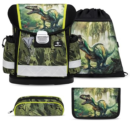 Belmil Classy Schulranzen Set 4 - teilig (403-13/AG/S) (Lost World)