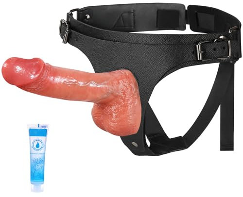 Realistic Dildos Strap On Sex Toys - Sex Toys4Women Silicone Dildo Lesbian Dildo Strap On for Lesbians Adjustable Portable Dildo, Leather Sex Toys for Couples, Female Masturbator Adult Sex Toys