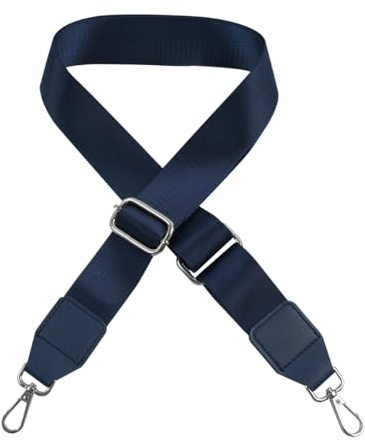 WatDenyFine Taschengurte zum Wechseln Schultergurt für Taschen Tragegurt Tasche für Handtasche Reisetasche Laptoptasche Schultergurt mit Karabiner Tragegurt Tasche (Dunkelblau)