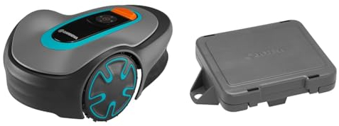 Gardena Mähroboter SILENO minimo 350 m² exklusiv für Amazon & Winterschutzbox für Kabel: Aufbewahrungsbox