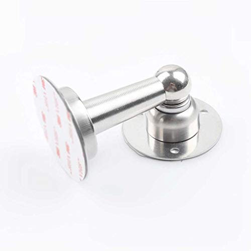 1pc Magnetische Tür Stopper Edelstahl Halter Fangen Boden Tür Halter Türstopper Doppelseitiges Klebeband Stopper