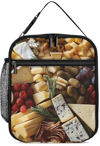 Lunch Bag for Women Men Insulated Lunch Box Beautiful Cheese Board Leakproof Lunch Tote Bag for Picnic Work Beach