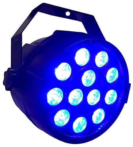 TONFEION Mini LED RGB Moving Head Licht Scheinwerfer Disco Strobe, Stroboskop 9x12cm RGB, Lichteffekt Partylicht mit Fernbedienung, für Bar DJ KTV Disco Geburtstag Party Halloween (12 Stück)