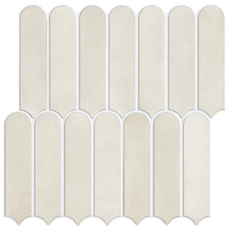 Commomy 10 Piezas Azulejos Adhesivos Cocina Baño Azulejos de Pared 3D, 30 x 30 cm, Matte, PVC Paneles de Pared Autoadhesivos Baldosas para Cocina, Baño, Decoración de Interiores