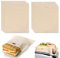 OUDQFCJ 8 sacchetti per toast, sacchetti antiaderenti per panini, muffin inglesi, tostapane, forno, piastra per panini