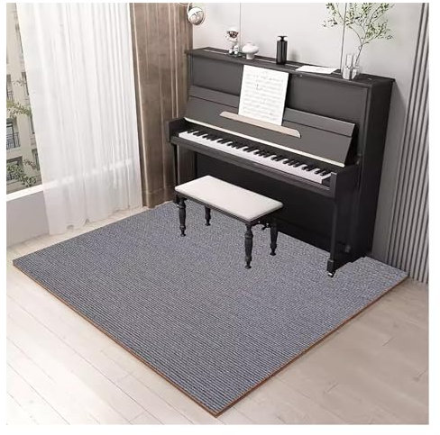Soundproof Acoustic Pads - 6mm Thick Carpet Floor Mat for Piano Drum Jump Rope, Non-Slip & Absorbing Rug for Soundproofing Piano
