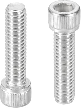 PATIKIL 10 Stück 5/16-18x1-1/4 Zylinderschrauben mit Innensechskant Antrieb & Vollgewinde Gewindestange, 304 Edelstahl Zylinderkopfschrauben Set für Möbel Auto Motorrad Fahrrad Reparatur