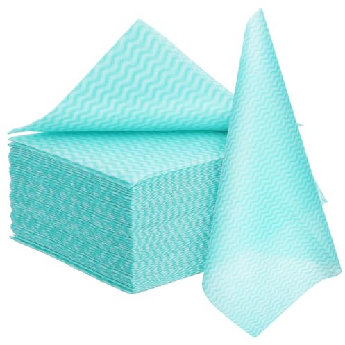 Abaodam 50pezzi Panni per Pulizia della Cucina in Microfibra Assorbenti e Riutilizzabili per Pulizia della Cucina Bagno Resistenti agli Strappi per Asciugare Piatti e Superfici