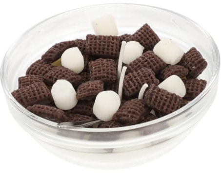 GALPADA Decorative Aromatherapy Cereal Scented Candle Mini Soy Wax Dessert Shape Candle Food Model Photo Prop for Kitchen Desktop