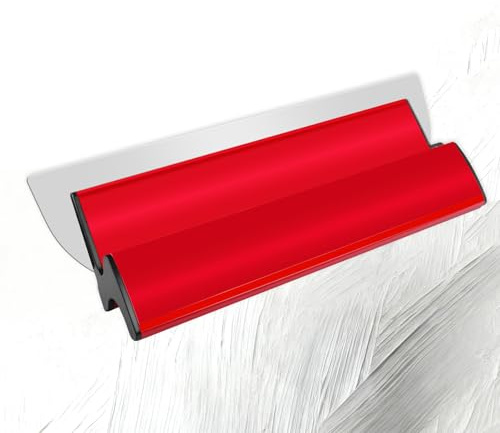 Skimming Blade 80cm (32 Inch), Plastering Trowel & Skimming Tool for Drywall Finishing, Stainless Steel Smoothing Blade with Z-Shaped Handle for Plaster, Concrete, Render & Decorative Coatings