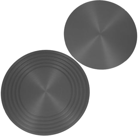 SHINEOFI 2 Pièces Plaque Diffuseur de Chaleur pour Cuisinière à Gaz Aluminium Antidérapant et Accessoire de Cuisine Multifonctionnel pour Mijotage et Cuisson