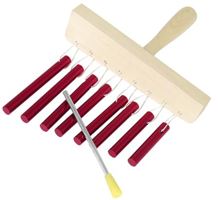 8 Note Portable Winds Chimes Instrument With Wood Handle Musical For Musical Practice And Stage Performances Professional Handheld