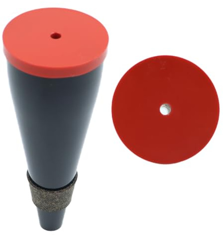 Durlo Trumpet Straight Mute with Rubber Cap and Durable Cork for Jazz Classical Practice and Performance Accessories