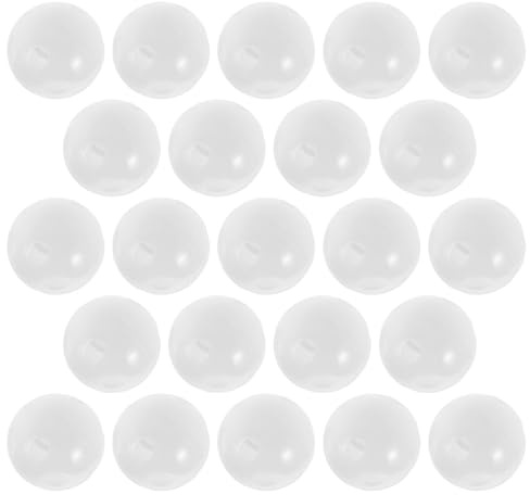 HEALSOPTHY 30stücke Weiße Rasselkugeln für Babyspielzeug Kunststoff-rasseleinsätze mit Geräuschfunktion Diy-babyprojekte und Puppenreparaturen