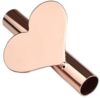 lmoikesz Minimalistischer Blumenständer, Wandvase aus Metall, Dekorationshalter für Elegantes Dekor, Wandvase, Rohr, modern, langlebig, Roségoldenes Herz