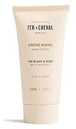 Fer à Cheval Crème Mains Nourrissante Thé Blanc & Yuzu 30 ml, 99% d'Ingrédients d'Origine Naturelle, Huile d'Olive Bio, Huile d'Amande Douce et Beurre de Karité Bio