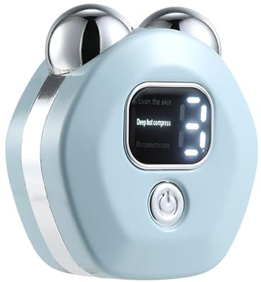 Dispositivo di sollevamento facciale microcircolare, dispositivo a microcircolo facciale, massaggiatore portatile - Strumento di massaggio portatile per rulli da viaggio, toning per il viso