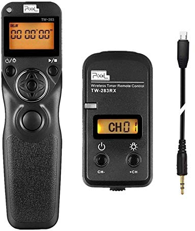 Pixel LCD Timer Shutter Release Remote Control TW283-S2 Remote Release for Sony A58 A7 A7II A7R A7RII A7S A3000 A5000 A5100 A6000 NEX-3NL RX100II RX1R RX100III RX1001V HX300 HX400 HX400V HX50V HX90V