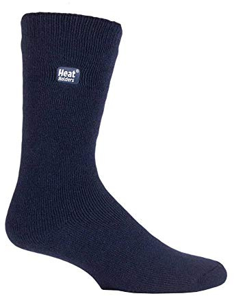 HEAT HOLDERS Ultra Lite – Herr vinter varma tunna affärs-termostrumpor, marinblå, 39-45 EU