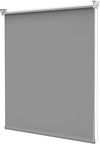 bobodeco Verdunklungsrollo ohne Bohren & mit Bohren, Verdunkelungsrollo Klemmfix, Hellgrau 105x120cm (BxH), Thermorollo Sichtschutz und Sonnenchutz, Rollos Hitzeschutz für Fenster & Tür