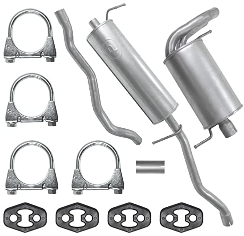 Polmo Schaldampferset Auspuff für Galaxy 1 I MK1 Alhambra 1 I VW Sha ran 1 I 1.9 TDI 2.0 TDI