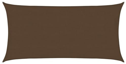 vidaXL Toldo de Vela HDPE marrón 160 g/m² 4x7 m