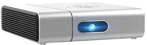 Proyector 3D WiFi, Cine En Casa Portátil Inteligente Full HD 1080P con Corrección Trapezoidal Automática, 500 Lúmenes ANSI Y 3 LED RGB, para Cine En Casa, Videojuegos, Fiestas