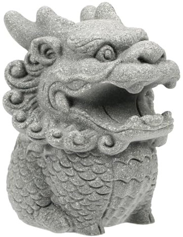 STOBOK Stein Löwe Statue Realistische Tischdekoration Für Wohnzimmer Schlafzimmer Büro Kreativer Briefbeschwerer Und Ornament Für Feng Shui Hochwertige Steinfigur Für Stilvolle