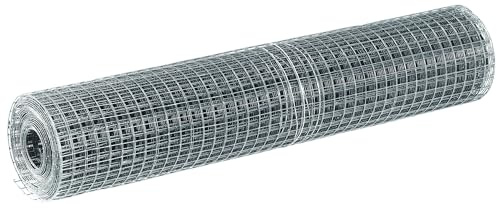 ecosoul Drahtgitter Wühlmaus- Maulwurfgitter Metallgitter 10,6 mm Volierendraht Maulwurfsperre Drahtzaun Drahtgeflecht feuerverzinkt 1m breit/hoch - 25m lang