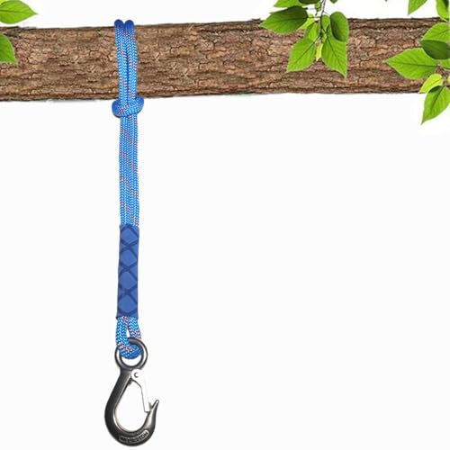 Treadstar Hängende Seil,hängematte Befestigung，Schaukel Befestigung, schaukel Outdoor，schaukel Befestigung Befestigungsset für ，Schaukeln Hängematte 2500lbs, 10mm Durchmesser、 (blau-1.2m1pack)