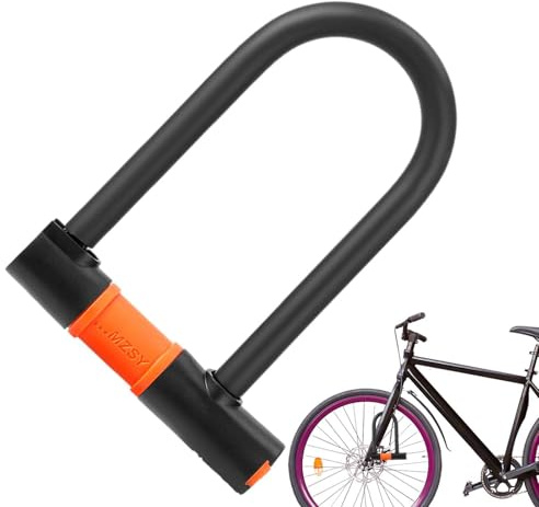 Candado de bicicleta con forma de U, multiusos, antirrobo de acero para bicicleta, con cable extenso, cilindro de disco para bicicleta de carretera