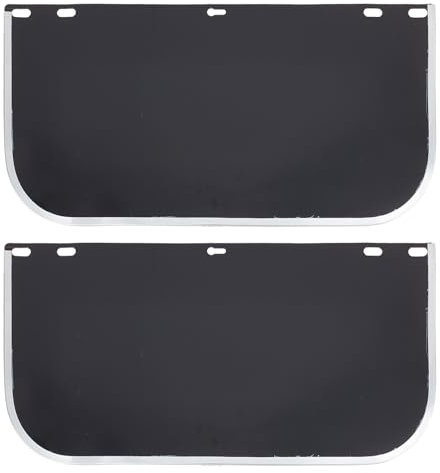 NICENEEDED 2 Packung Gesichtsschutz Ersatzlinse 15.5X 8 getöntes Ersatzvisier Für Den Kompletten Gesichtsschutz