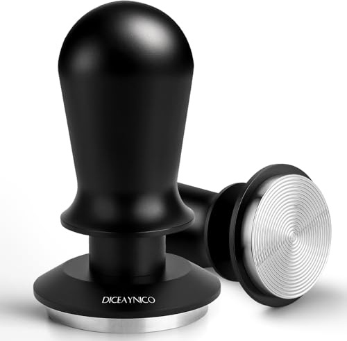 Diceaynico Coffee Tamper 51mm - with Sound Feedback 30lb Spring-Loaded Tamper Barista Espresso Tamper Anti-Tilt Base, Ergonomic Handle, 304 Stainless Steel