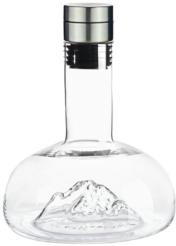 Elegante decanter per whisky, 1200 ml, senza piombo, in cristallo, per vodka bourbon, perfetto come regalo per festa del papà e compleanno