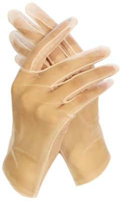 Beavorty 1 Paar Hochwertige Brauthandschuhe für Damen Kurze Finger Feinem Material für Hochzeiten Verlobungen Besondere Anlässe
