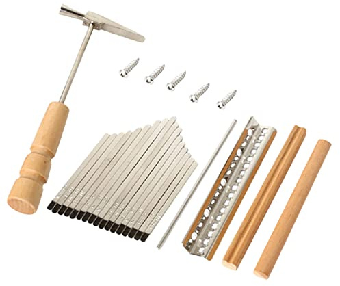 ERINGOGO Selbstgemacht Kalimba Sattelset mit 17 Tasten und Metall Einfach zu Montieren und Sicher für Kinder als Geschenk und Zubehör für Daumenklavier