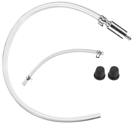 Tuyau de purge de frein - Tuyau de purge de liquide d'embrayage - Tuyau en PVC transparent - Embout de connecteur en métal - Pour l'entretien de voiture et moto - Taille comme indiqué - Transparent