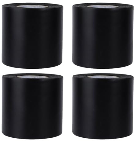 Set di 4 cinghie in PVC, resistenti alle intemperie, resistenti, per fissare unità esterne, avvolgimento stabile in PVC