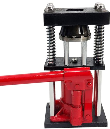 5 tonnellate di tubo idraulico manuale Crimper, strumento di pressa per tubi da banco per tubi diesel e agricoli, gamma di dimensioni 10-32mm con 8 denti grande, macchina di bloccaggio portatile per u