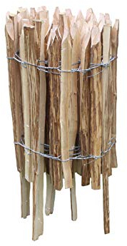 Décoratifs, imprégné Clôture avec piquets de clôture, hauteur : 60 cm, longueur : 5 m, barre de distance 7-8 cm