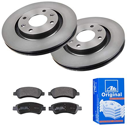 2 Bremsscheiben + Bremsbelagsatz ATE 3er Set Belüftet Ø266 mm Vorne Bremsenset