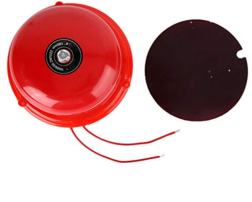 Läutewerk Brandschutz 100db, 4 Zoll Schlag Typ Elektrische Glocke, für Feueralarm Fabrik Notevakuierung Schule Station Läutewerk Brandschutz Werkstatt (220V)