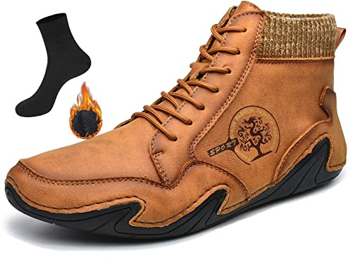 Scarpe Casual da Uomo Scarpe Slip-on in Pelle, Guida a Piedi, Scarpe comode in Morbida Pelle,Calzature Antiscivolo,Scarpe Artigianali per Uomo,Scarpe Casual per Uomo,Brown b,43