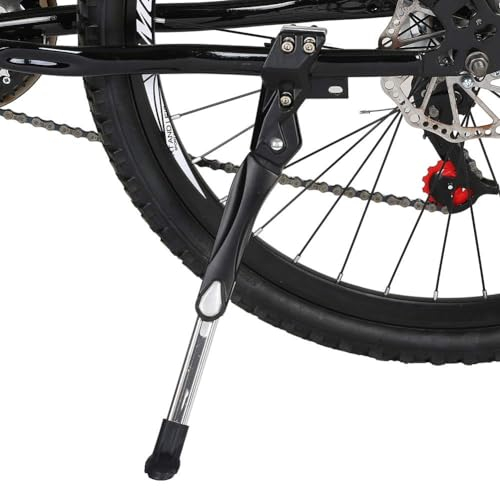 Agatige Fahrradständer, Verstellbarer Seitenständer Universeller höhenverstellbarer Fahrradständer Aluminiumlegierung Hinterer Fahrradständer für 20-29 Zoll Mountainbikes und Rennräder