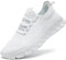 Trainers Men Running Shoes Slip On Sneakers White Size 8 Casual Tennis Gym Sports Lightweight Breathable Training Outdoor Shoe