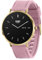 Henry London Amoled Fitness Smart Watch for Women with Cobweb Pink Silicone Strap