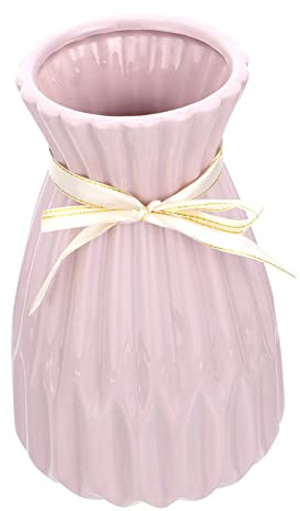 CAXUSD Smooth Grey Ceramic Vase for Flower Arrangement Plant Pot Home Decor Workmanship